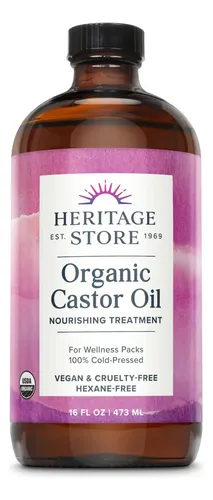 Aceite De Ricino Heritage Store, Vidrio Orgánico Prensado En