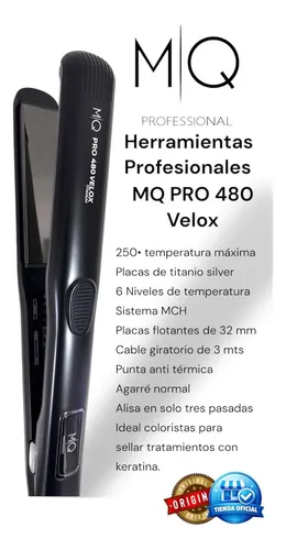 Planchita De Pelo Alisado Prof. Mq Professional 480 Velox