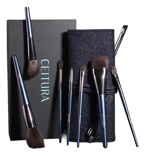 Set De Brochas De Maquillaje Suaves, 8 Piezas Para Una Aplic