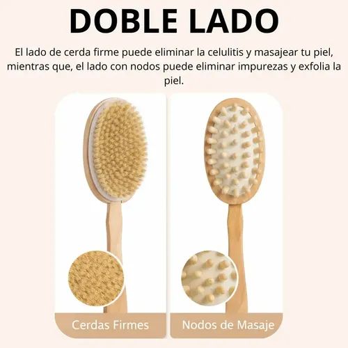 Kit De Cepillo Corporal Exfoliante Para Piel Y Circulación