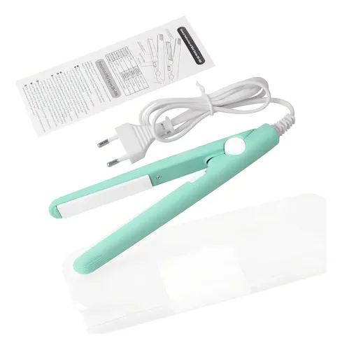 Plancha de Pelo Mini Gegong Verde de Cerámica de Turmalina