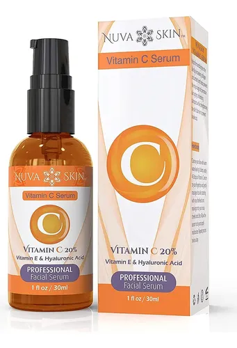 Sérum Facial de Vitamina C Nuva Skin con Ácido Hialurónico, 30 mL