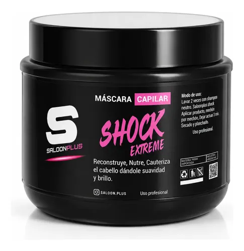 Mascara Capilar Nutricion Shock Extreme Saloon Plus 500g