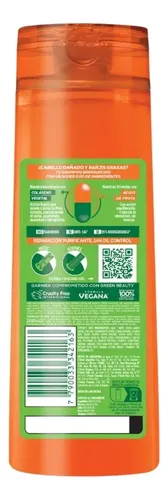 Shampoo Fructis Goodbye Daños Oil Control 350 Ml Garnier