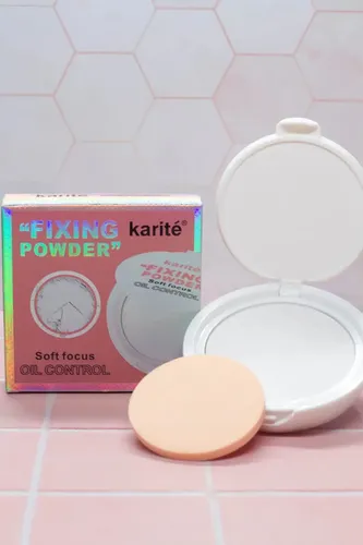 Polvo Compacto Oil Control – Karite Fixing Powder Tono Todo Tipo de piel