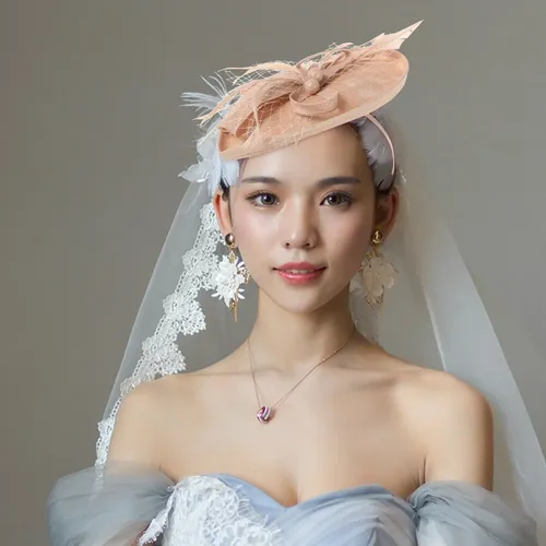 1 Diadema Con Velo Para El Pelo, Accesorio Para Fiestas