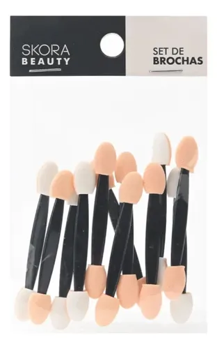 Set X12 Brochas Aplicadores Para Maquillaje Manicura Skora