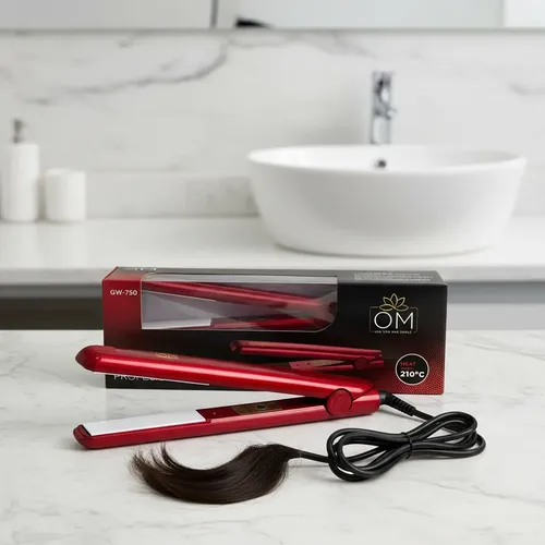 Plancha De Pelo Om Alisador Profesional