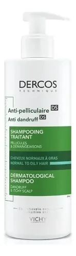 Shampoo Vichy Dercos Technique Vichy Dercos Champú Anticaspa Cabello Graso x390Ml 390 Ml en dosificador de 390mL por 1 unidad