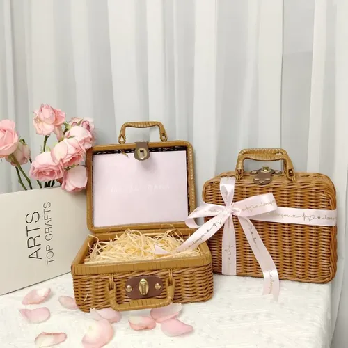 Caja Retro Para Cosméticos – Organizador De Belleza Elegante