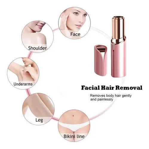 Depiladora Facial Sin Dolor Para Mujer, Diseño Compacto Y