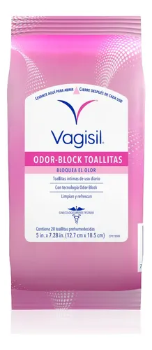 Toallitas Íntimas Dermovagisil Odor Block Uso Diario