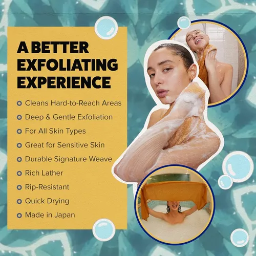 Toalla Exfoliante Goshi Para Espalda Y Cuerpo