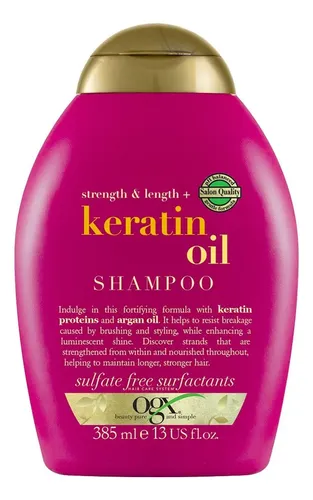 Ogx Keratin Oil Shampoo Reparador Cabello Frágil Quebradizo
