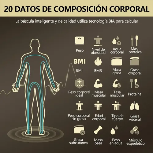 Alta Calidad Báscula Corporal Digital Inteligente Con 8