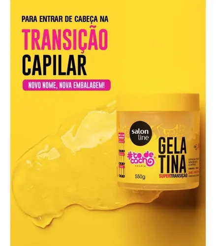 Salon Line Gelatina Capilar Transición X550g Curly Girl Defi