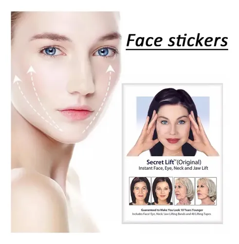 3 Cintas Y 20 Adhesivos Maquillaje Lifting  Facial Foxy Eyes