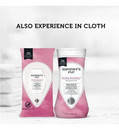 Limpiador Feminino Suave Summer’s Eve Simply Sensitive 9 Fl