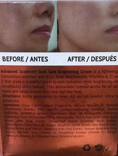 Crema Iluminadora De Manchas Advanced Science Ácido Kójico