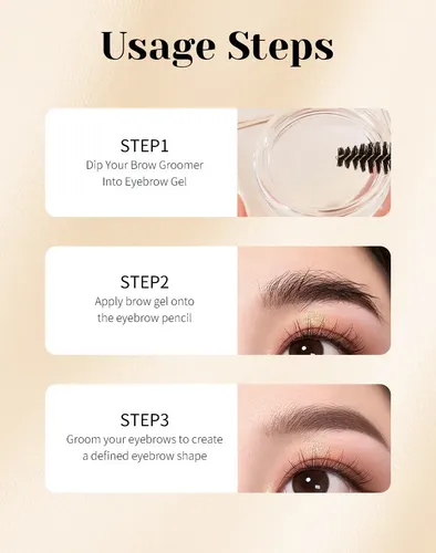 Gel Para Peinar Cejas: Gel Transparente De Larga Duración Pa Multicolor
