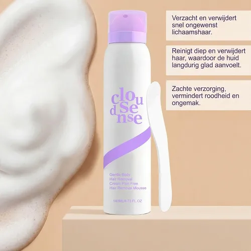 Espray Depilatorio Cloud Sense,140 Ml Para Piel Sensible2026