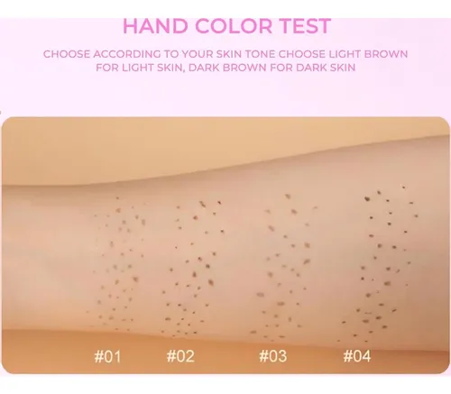 Kit 2 En 1 Tinta Para Pecas Y Delineador Negro Liopif