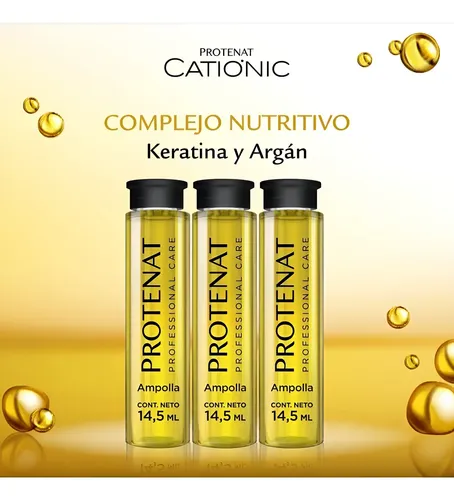 Ampolla Protenat Argán Y Keratina Nutrición 14,5ml