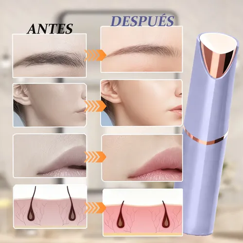 Depiladora Facial 2en1 Rasuradora Eléctrica Mujer Cara Hh Tt