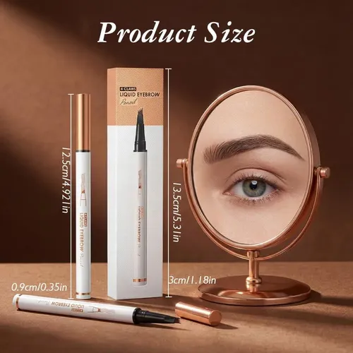 Lápiz De Cejas Microblading Fliwos 4 Puntas Resistente Agua