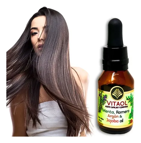 Aceite Capilar De Menta Romero Argán Y Jojoba 20ml – Vitaol