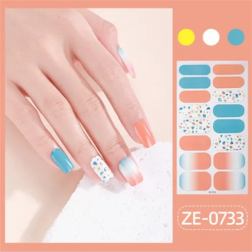 Calcomanías Para Uñas Con Diseños De Envoltorios De Uñas A
