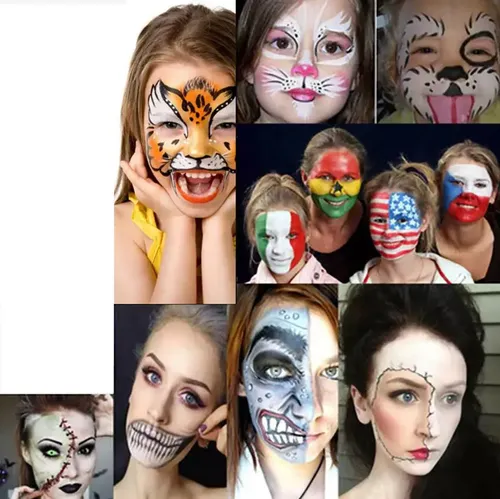 . Kit De Pintura Facial, 12 Colores, Maquillaje.