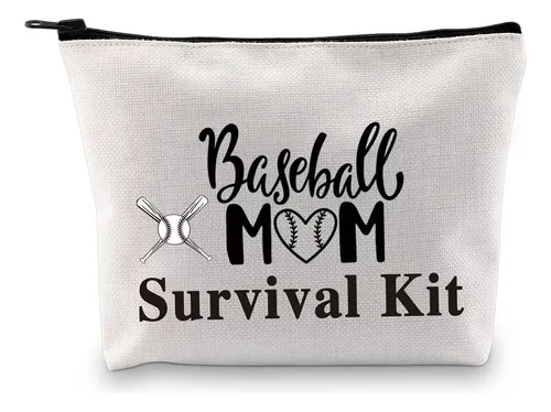 Bolsa De Maquillaje Pxtidy Baseball Mom Survival Kit Para Mu