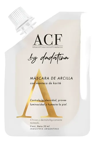 Acf Dadatina Mascara Arcilla Karité Piel Suave Sin Tacc 30 G