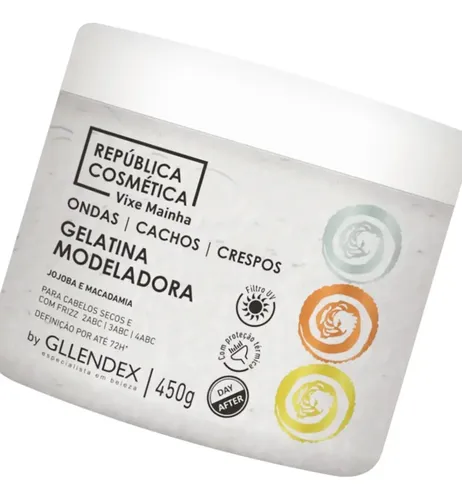 Gllendex Vixe Mainha Gelatina Modeladora Para Rulos 450gr