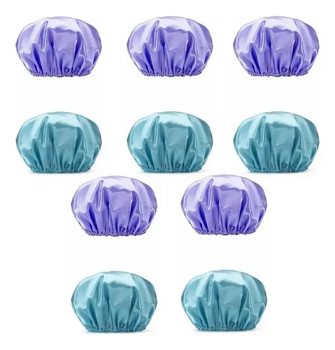 10×gorros Baño Ducha Doble Capa Impermeable Reutilizable
