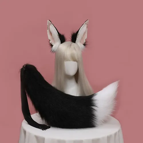Nii Ts Set De Aro De Pelo De Animal Con Orejas De Lobo Y