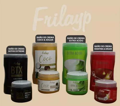 Baño De Crema Keratina + Extra Acido + Coco X 1000g X 6/uni