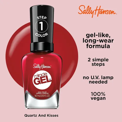 Esmalte De Uñas Sally Hansen Miracle Gel 14.79 Ml Rojo