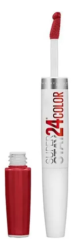 Labial Maybelline 24 Color Super Stay color eternal cherry brillante