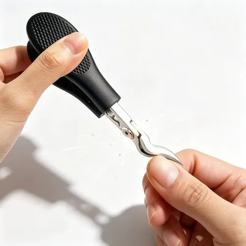 Cortauñas De Acero Inoxidable, Resistente, Diseño De Punta D 1pcs Chickbeak Nail Clipper Black