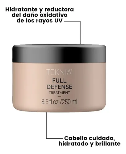 Tratamiento Capilar Lakmé Teknia Full Defense Para Cabellos Estresados 250ml
