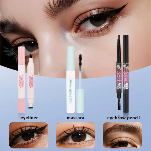 Set Maquillaje Lazora Marble Series Con Brochas