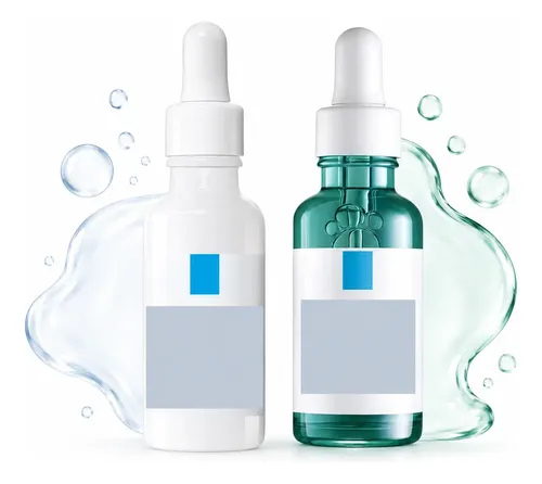 Kit Sérum Facial Reparador Azul Equilibrante Verde Skincare