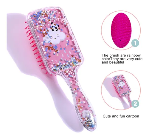 Juego De Cepillos Para El Cabello Junwapy, 21,6 Cm, Purpurin