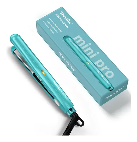 Plancha De Pelo Mini Terviiix De Cerámica De 1,3 Cm, Doble V