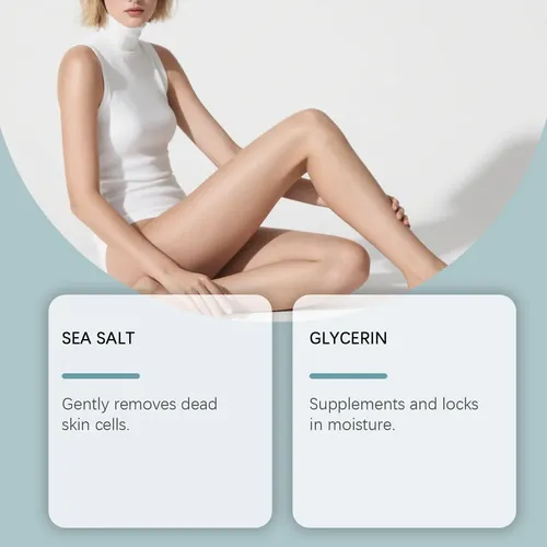 Exfoliante De Sal Marina Con Hidratación Ligera
