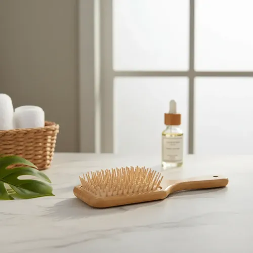 Cepillo Para El Cabello Desenredante Para Cabello Bambu