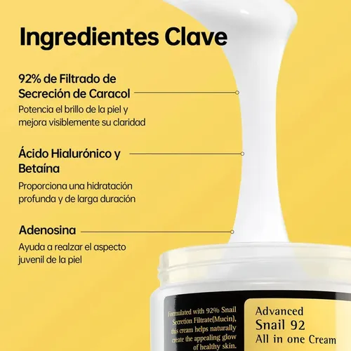 Advanced Snail 92 Crema Facial Todo En Uno 100g ·