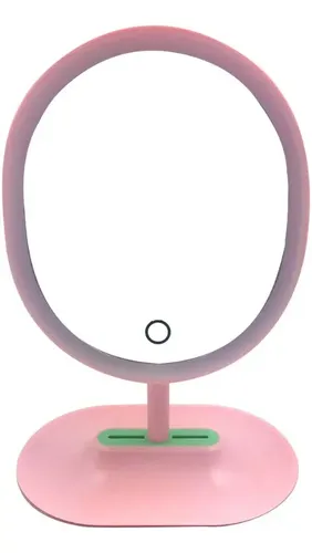 Jessamy Espejo Con Led 18 Focos Rosa Para Maquillaje